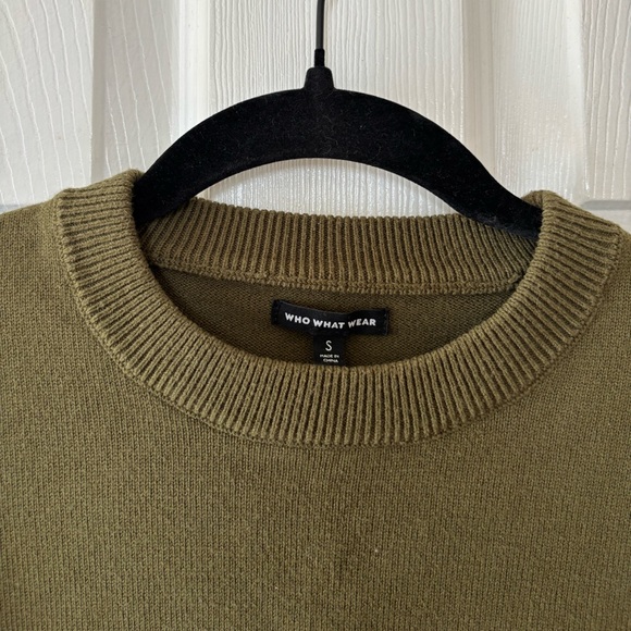 Who What Wear Olive Green Sweater Size Small - Picture 4 of 6